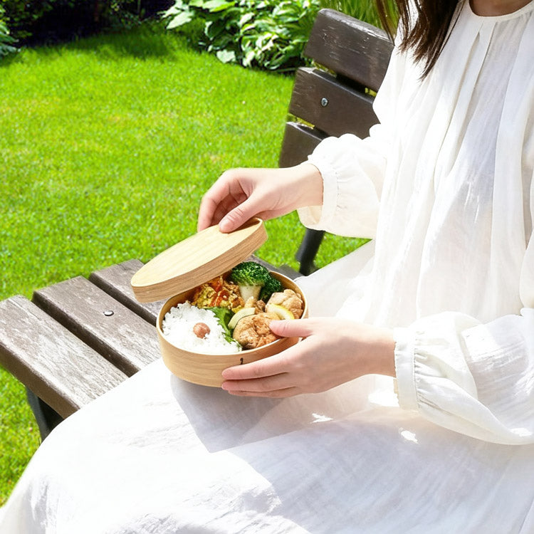 日本製　電子レンジと食洗器が使える　曲げわっぱお弁当箱